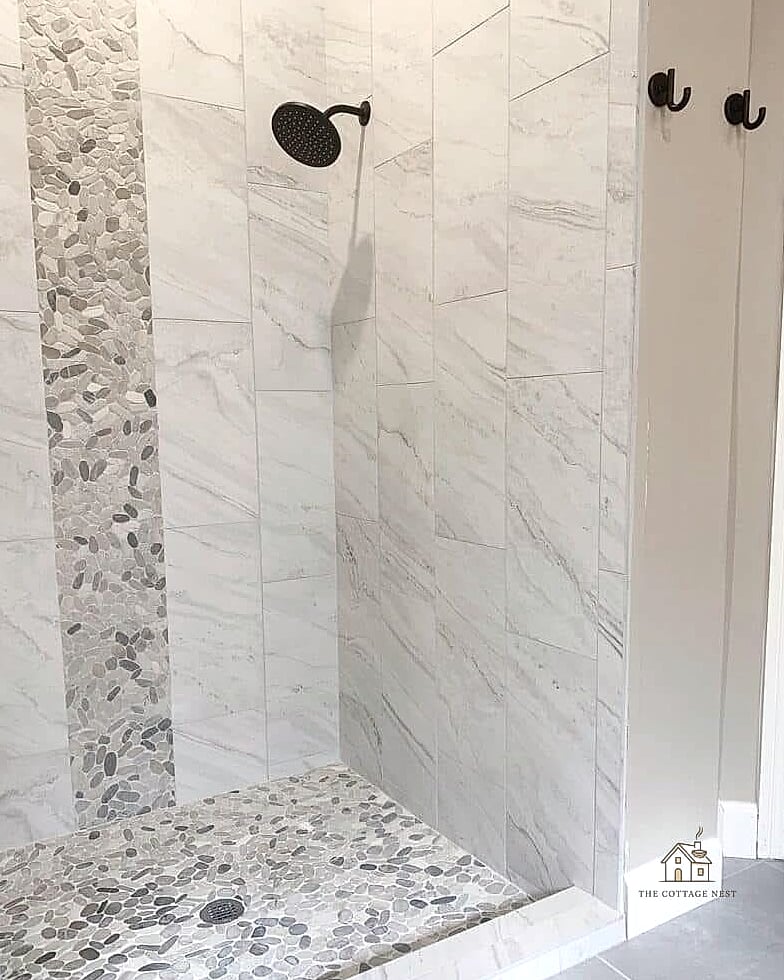 30 Amazing Small Walk In Shower Ideas No Doors on a Budget 31 Full Wall Tile with a Single Statement Color
