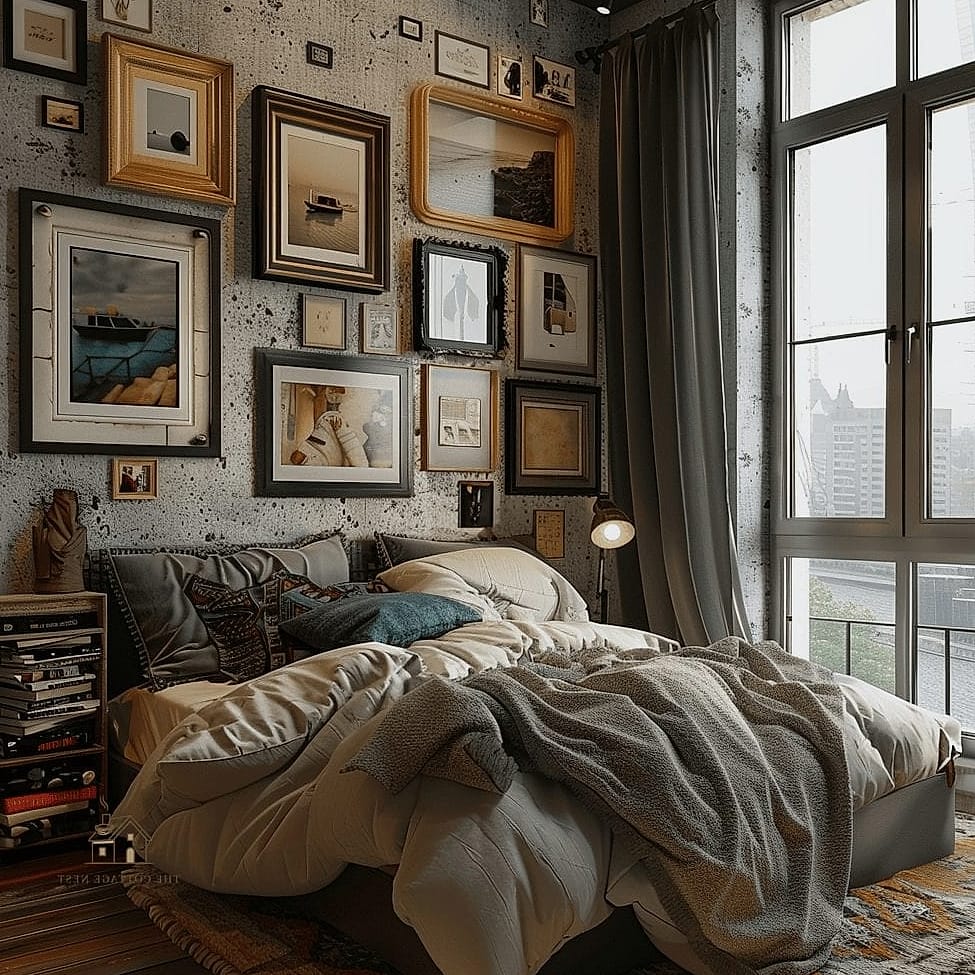 23 Creative Bedroom Wall Decor Above Bed That Will Inspire You 3 Gallery Wall of Mismatched Frames