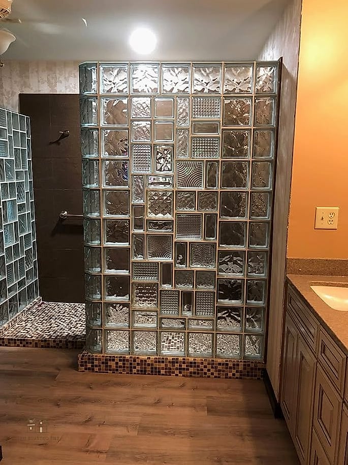40 Cozy Walk In Shower With Wall No Door Worth Pinning 24 Glass Block Wall for Privacy and Light