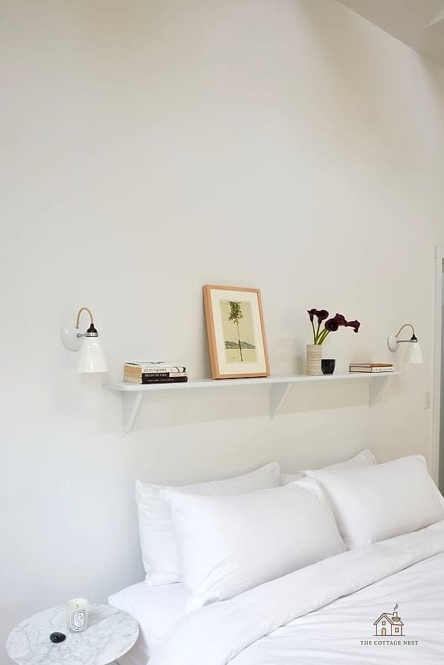 30 Amazing Shelf Over Bed Ideas on a Budget 16 Glass Floating Shelf