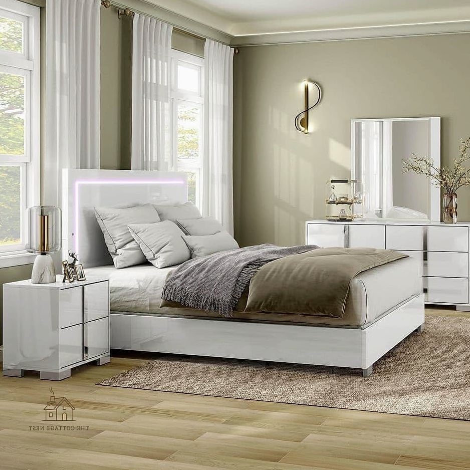 Glossy White Furniture for a Sleek Look
