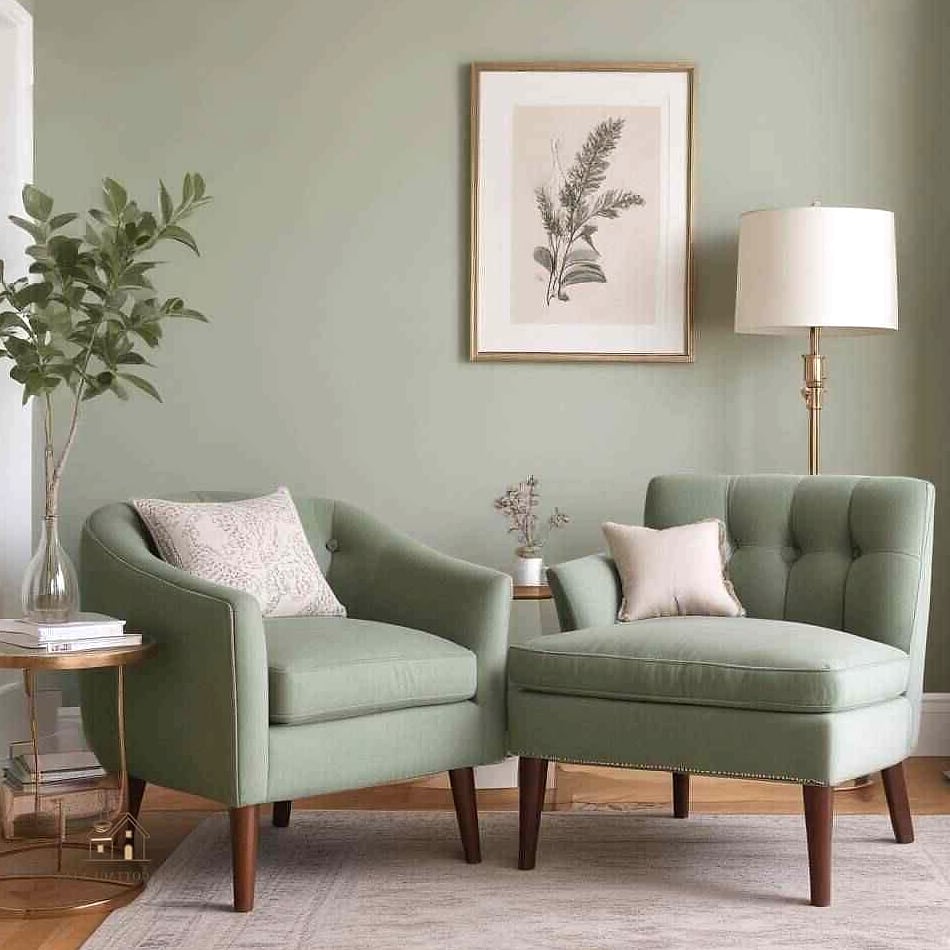 23 Dreamy Green Bedroom Ideas to Try This Season 16 Green Accent Chair in the Corner