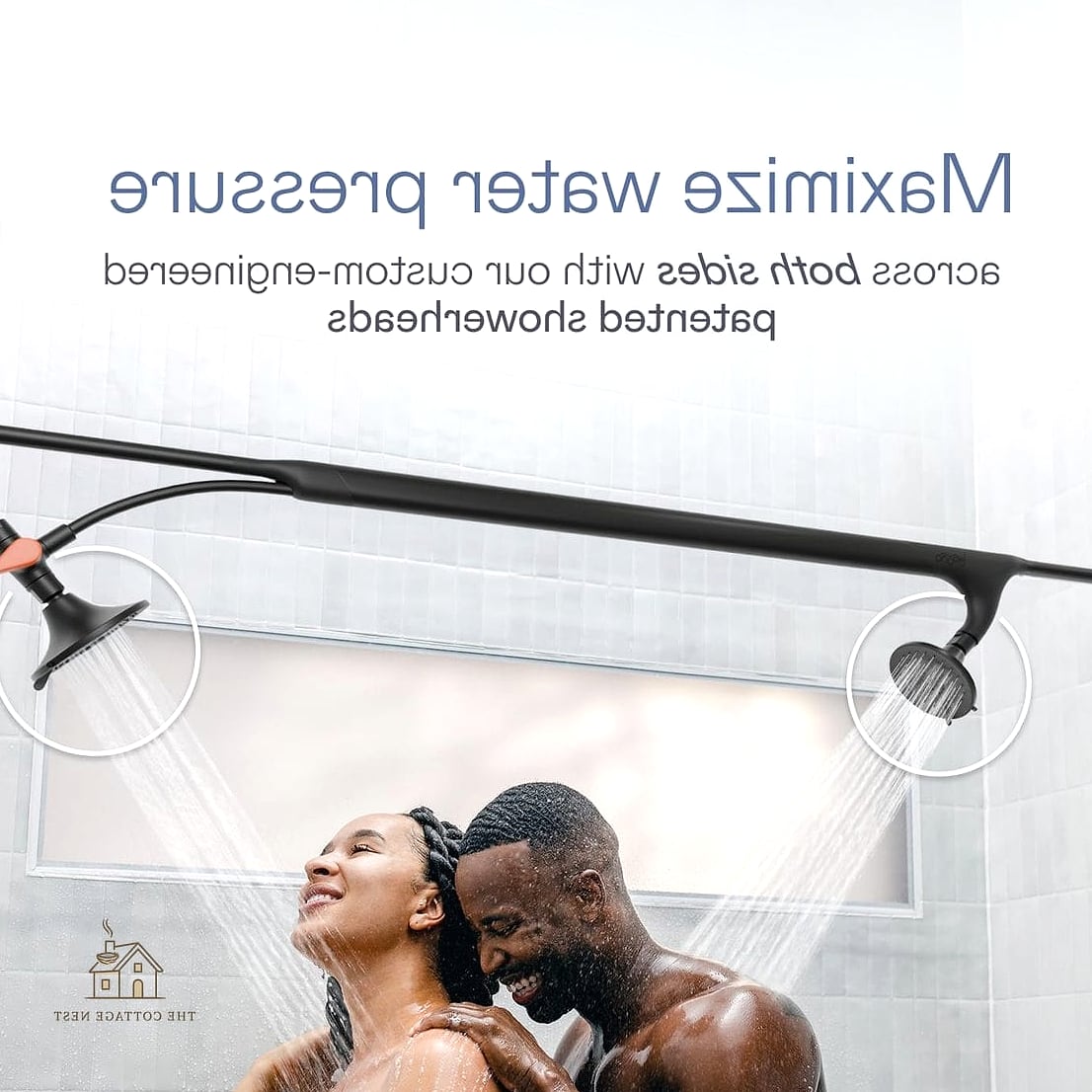 30 Cozy Two Person Walk In Shower Ideas Worth Pinning 12 Handheld Shower Wand on a Sliding Bar