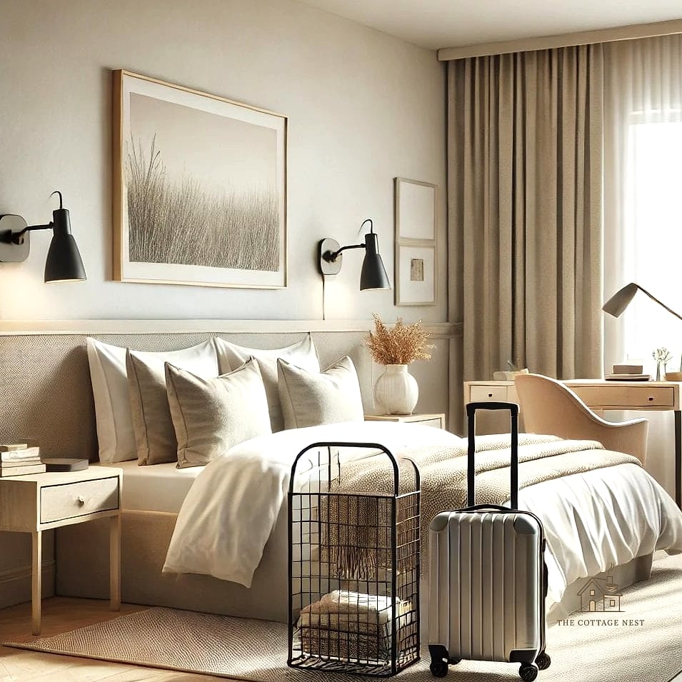 30 Dreamy Guest Bedroom Ideas to Try This Season 20 Include a Luggage Rack