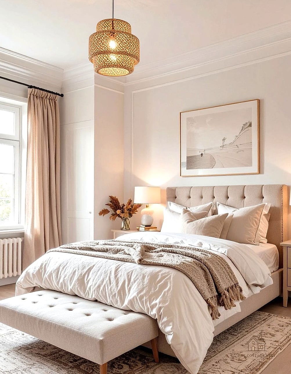 30 Dreamy Guest Bedroom Ideas to Try This Season 26 Include a Small Bookshelf or Reading Basket
