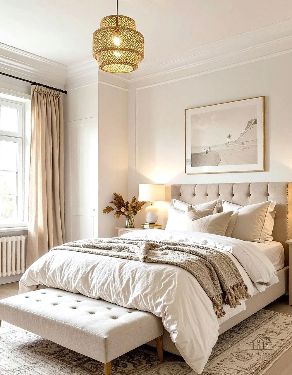 30 Dreamy Guest Bedroom Ideas to Try This Season 30 Include a Small Trash Can and Tissue Box