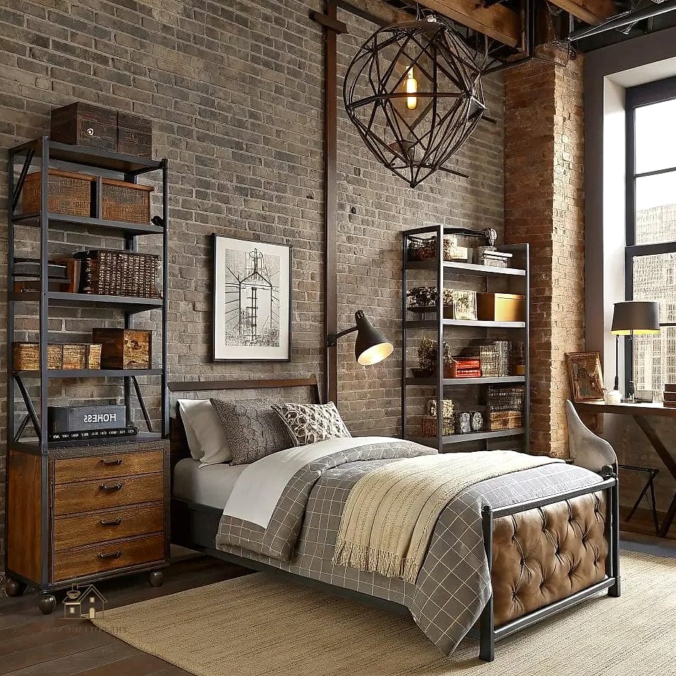 27 Creative Preteen Boys Bedroom Ideas That Will Inspire You 7 Industrial Pipe Shelving for Trophies and Collectibles