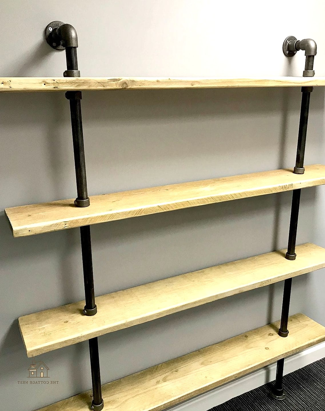 30 Amazing Shelf Over Bed Ideas on a Budget 6 Industrial Pipe Shelf