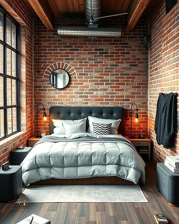 25 Gorgeous Bed Inside Closet Ideas That Are Totally Doable 16 Industrial Style Bed Nook with Exposed Brackets