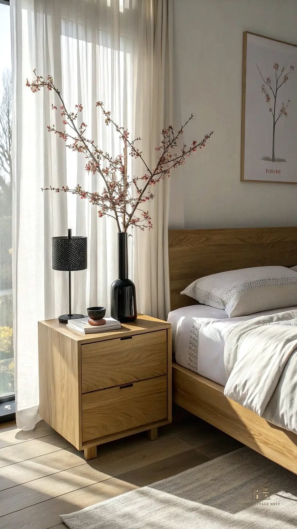 Keep Nightstands Simple and Low