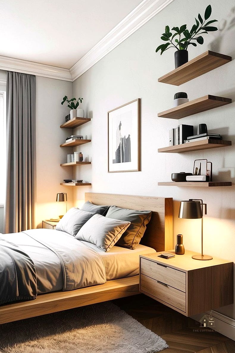 20 Dreamy Scandinavian Bedroom Ideas to Try This Season 16 Keep Nightstands Clutter-Free