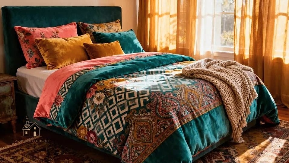 24 Clever Cozy Bedroom Ideas for Every Style 2 Layered Bedding in Mixed Textures