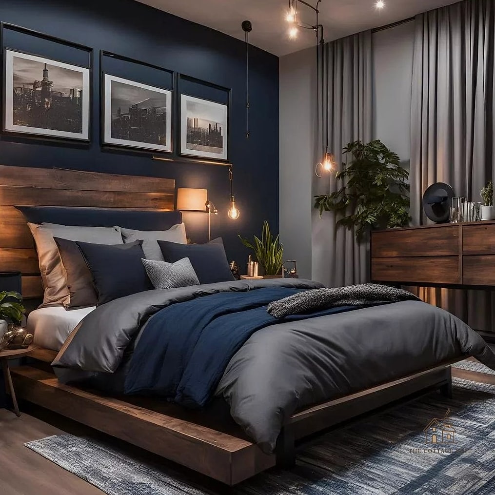 35 Brilliant Mens Bedroom Ideas to Copy Right Now 35 Layered Bedding in Different Textures