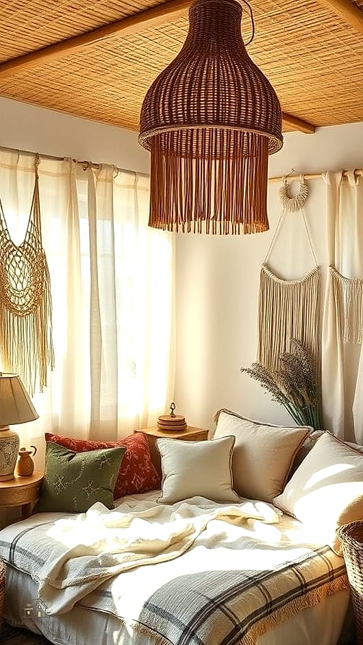 35 Chic Lake House Bedroom for a Beautiful Home 31 Layered Lighting with Bedside Sconces