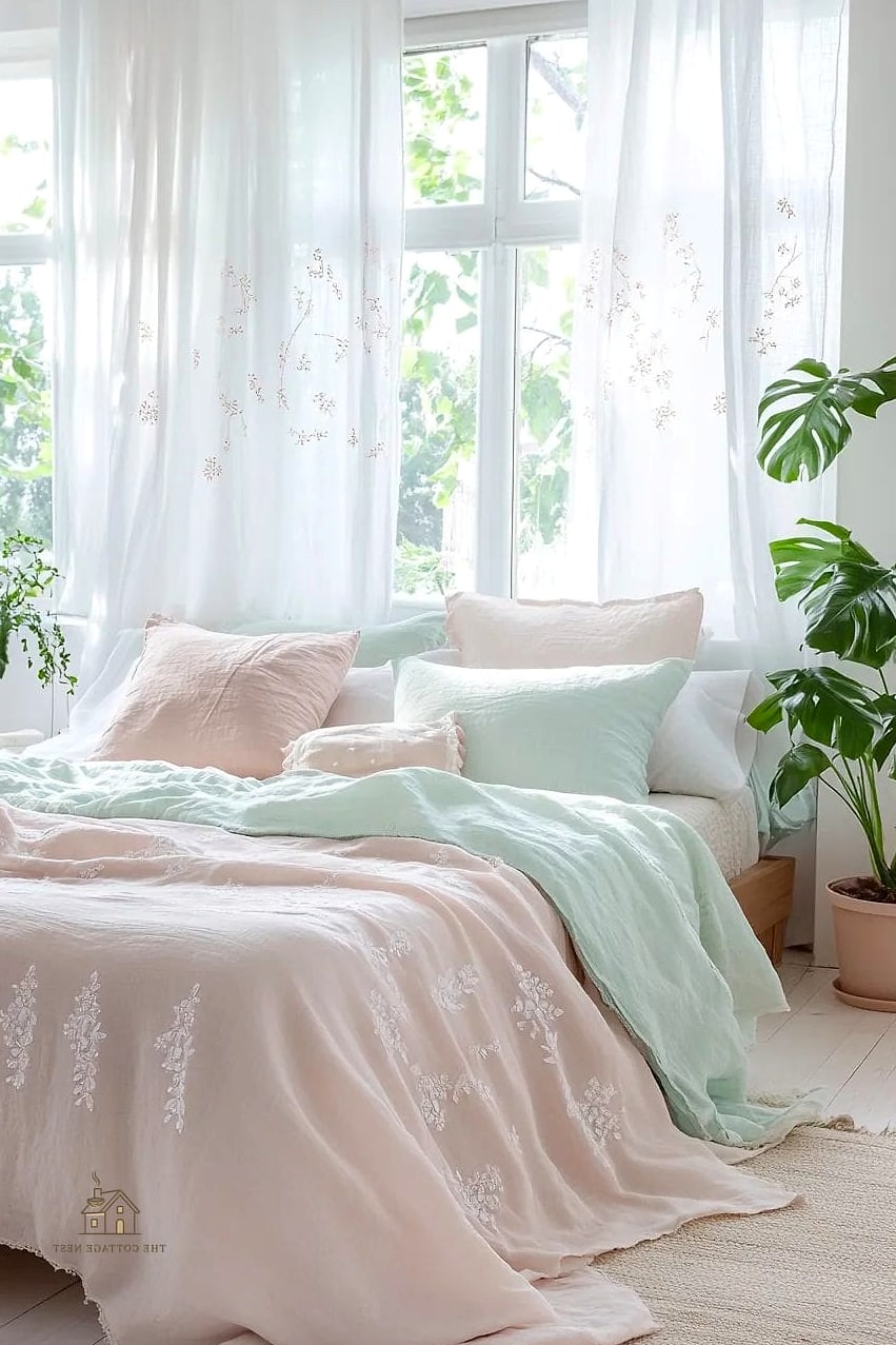 15 Stunning Small Bedroom Decor Ideas For Couples You'll Absolutely Love 12 Layer in Textiles for a Cozy, Romantic Feel