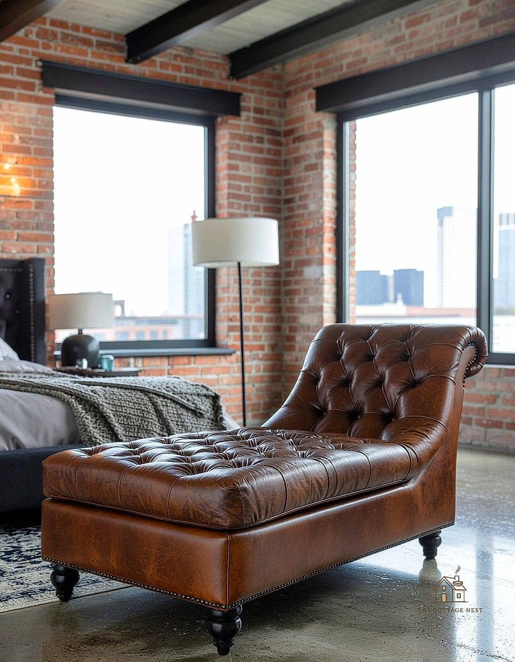 35 Brilliant Mens Bedroom Ideas to Copy Right Now 18 Leather Lounge Chair Corner