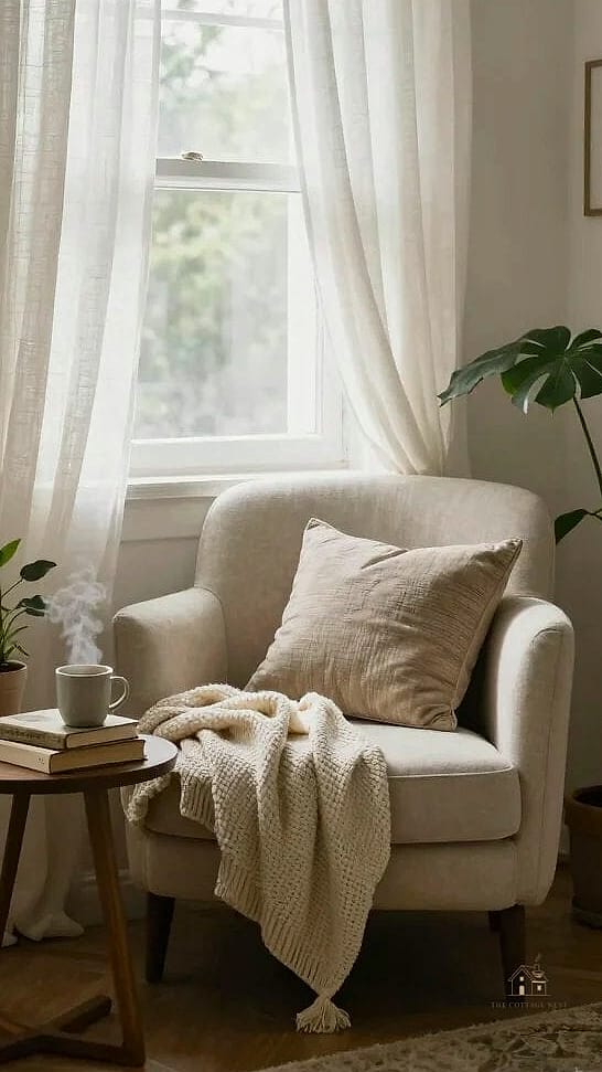 24 Clever Cozy Bedroom Ideas for Every Style 19 Linen Curtains for Softness and Light