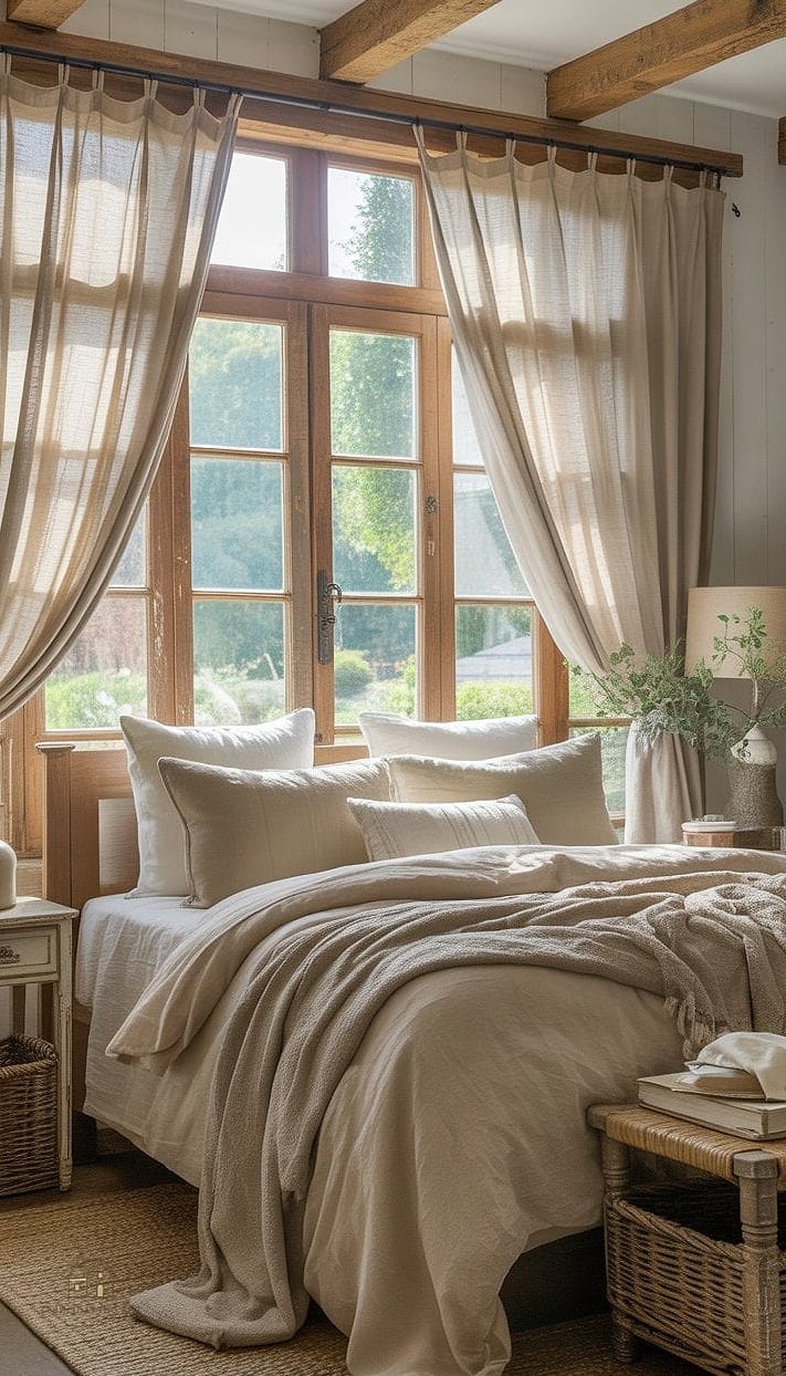 Linen Curtains in Natural Tones
