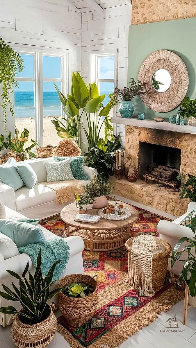 Live Plants for Natural Texture