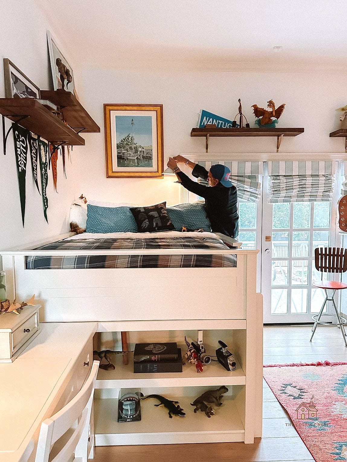 21 Chic Small Boys Bedroom Ideas for a Beautiful Home 4 Loft Bed with a Desk Underneath