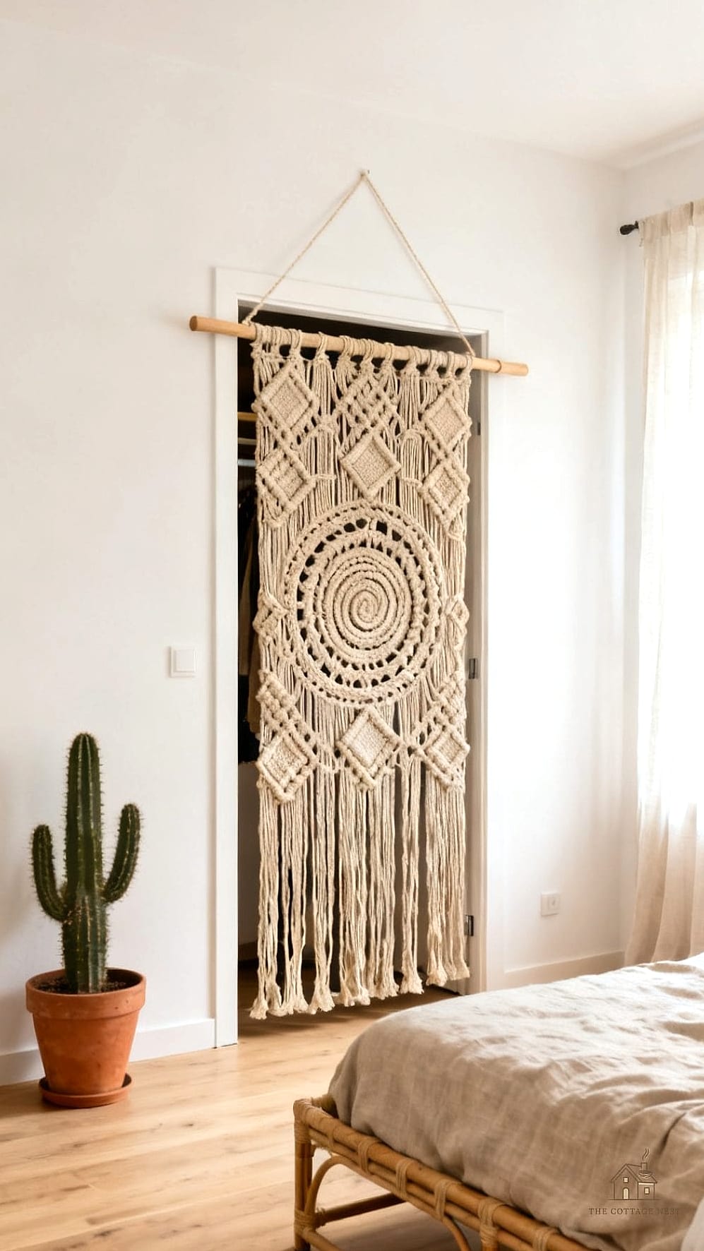 Macrame Wall Hanging as a Divider