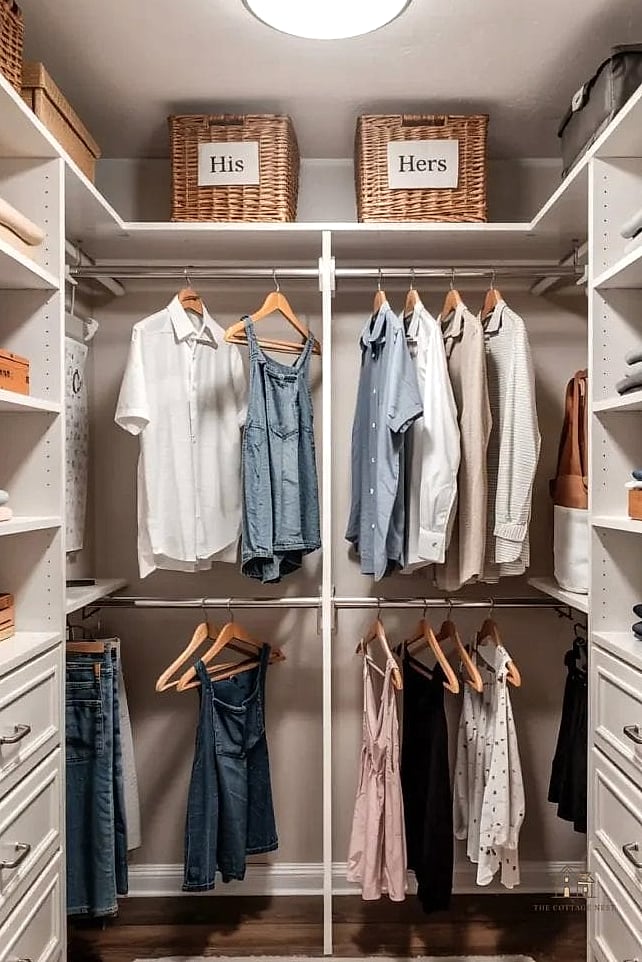 Matching Closet Organizers with Split Zones