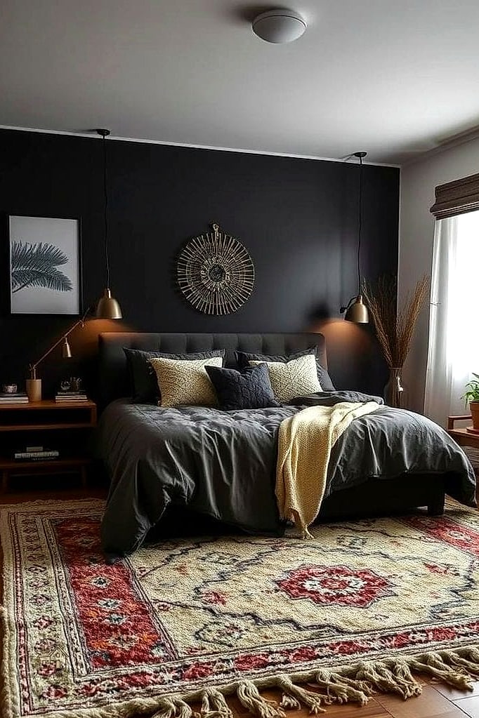 24 Clever Cozy Bedroom Ideas for Every Style 14 Matte Black or Brushed Brass Hardware