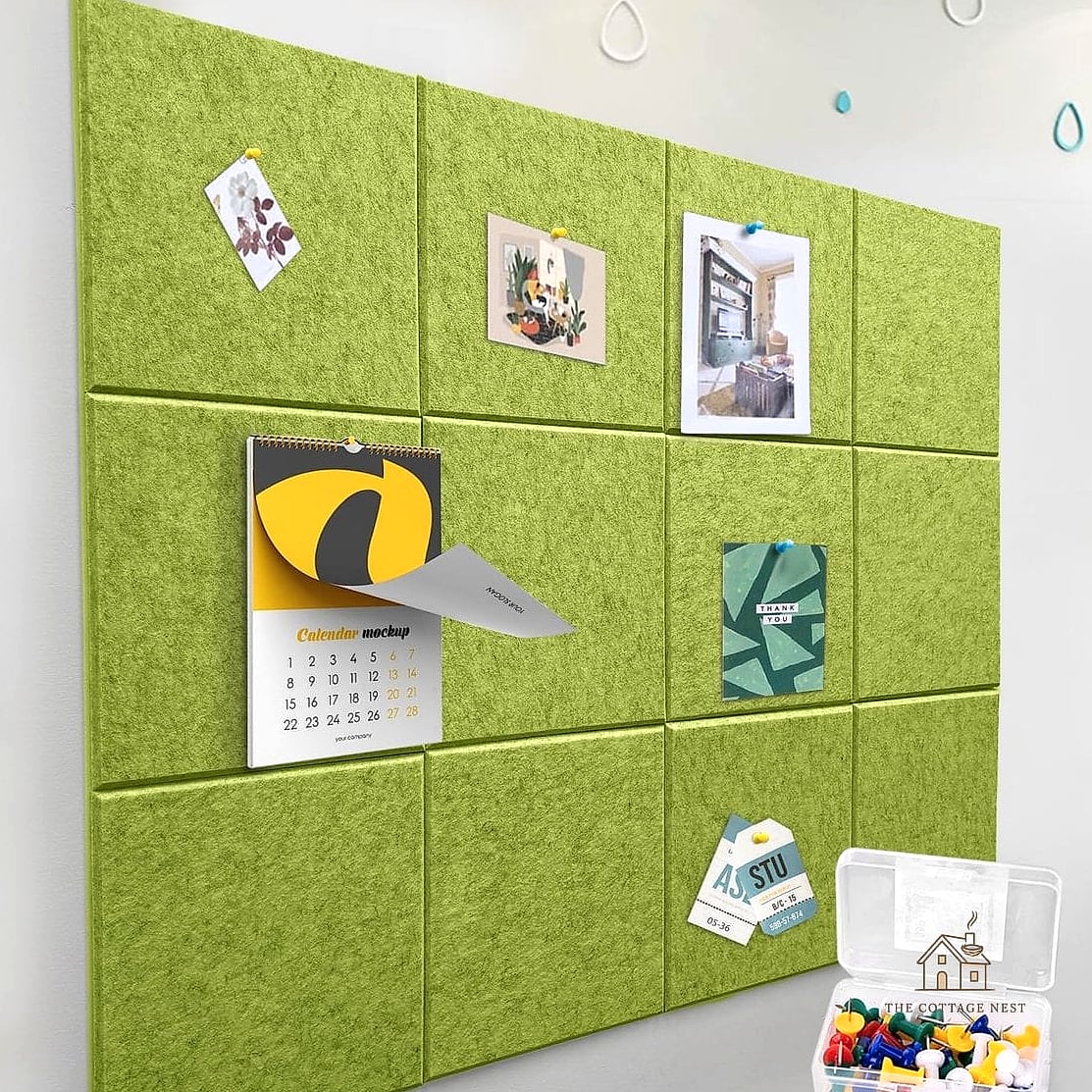 35 Stunning Cork Board Ideas For Bedroom You'll Absolutely Love 11 Mini Cork Squares Cluster