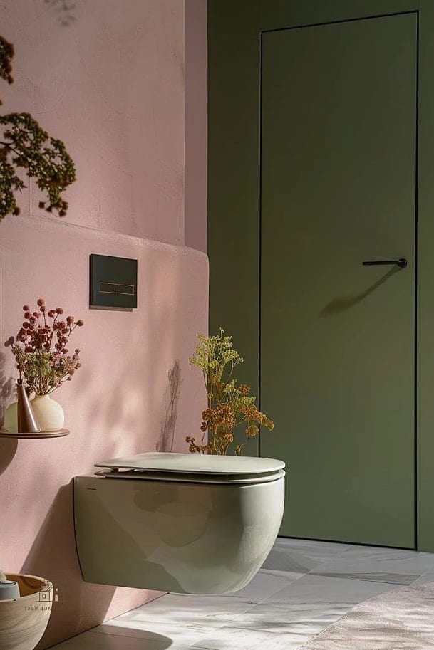 35 Chic Back Of Toilet Decor Ideas for a Beautiful Home 6 Mini Gallery Wall