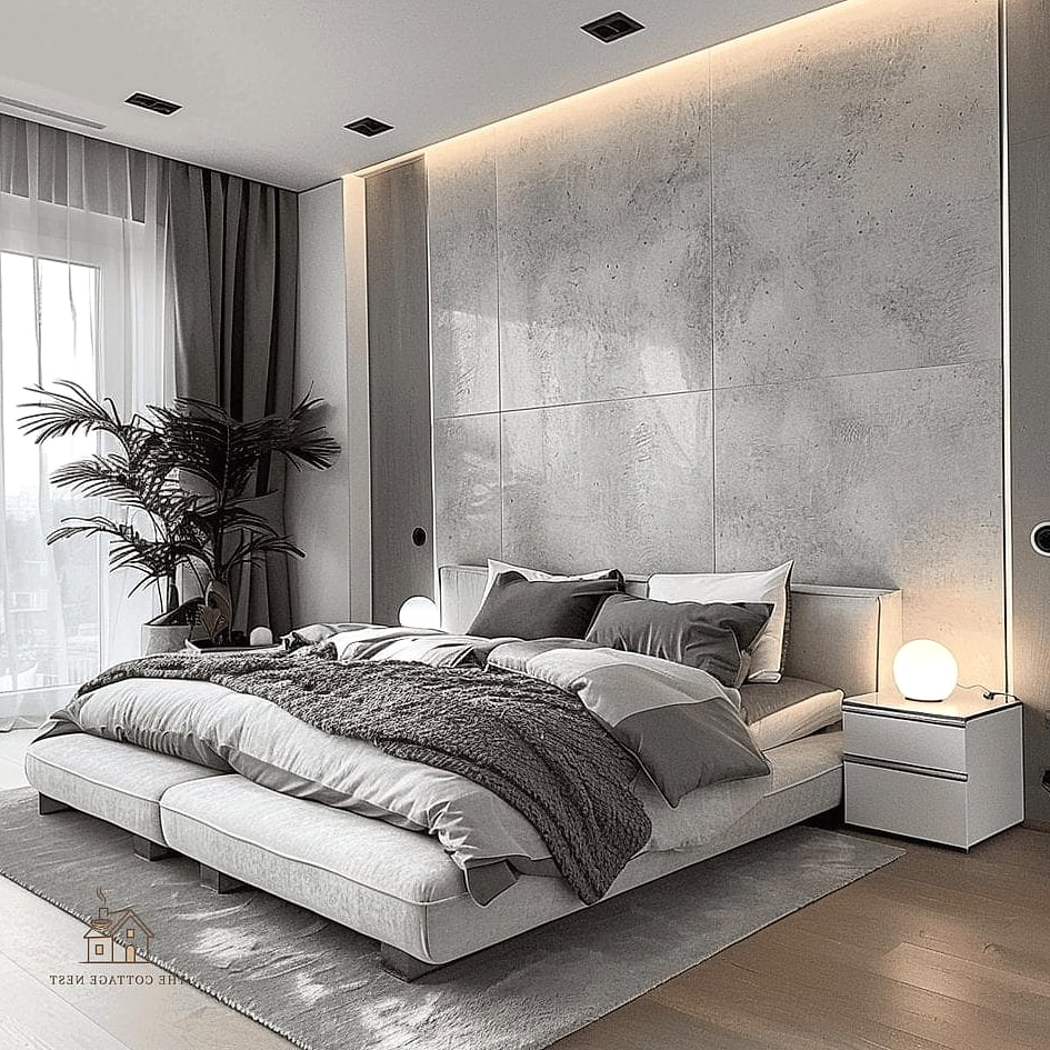 Minimalist Flush Mount with Sculptural Shape