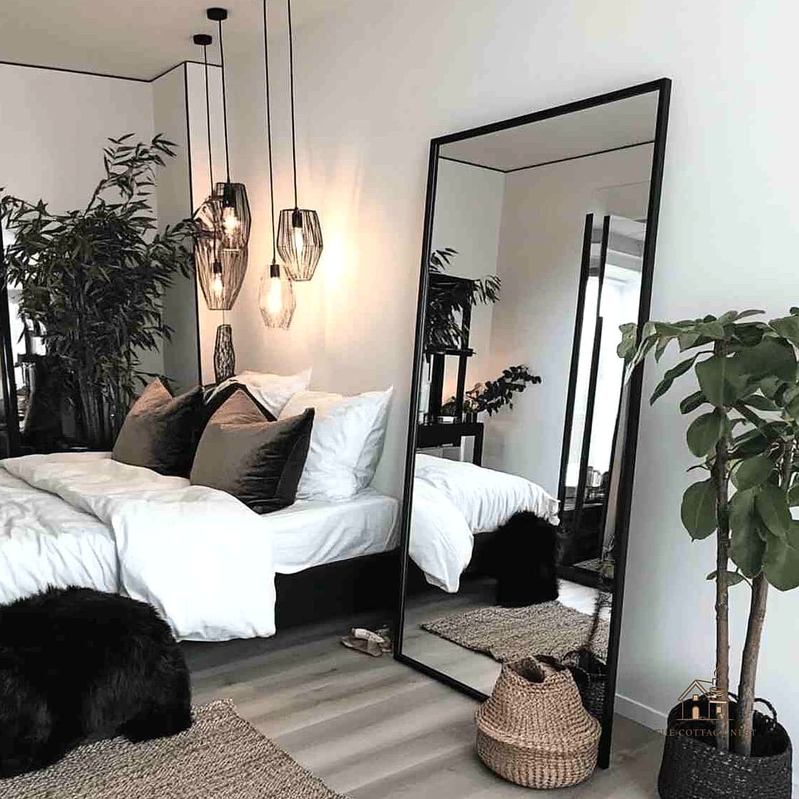 25 Creative Apartment Bedroom Decor Ideas On A Budget That Will Inspire You 13 Mirror Placement to Maximize Light