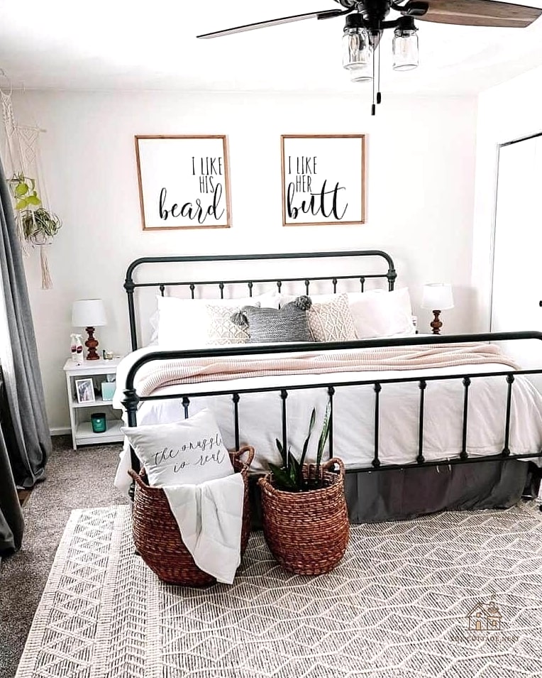 23 Beautiful Master Bedrooms Decor Ideas to Transform Your Space 17 Mixed Metal Hardware