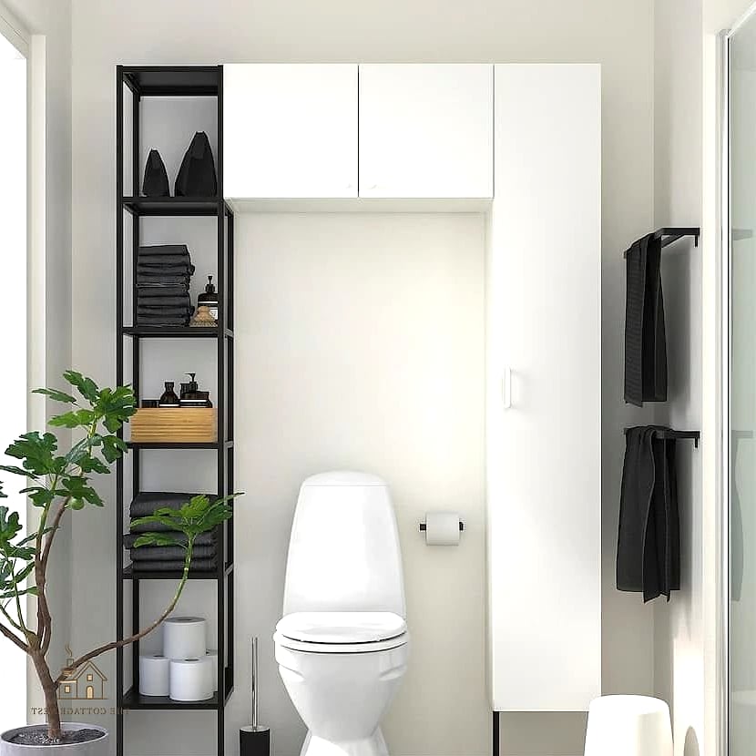 25 Creative Over The Toilet Storage Ideas That Will Inspire You 21 Modular Stacking Cubbies