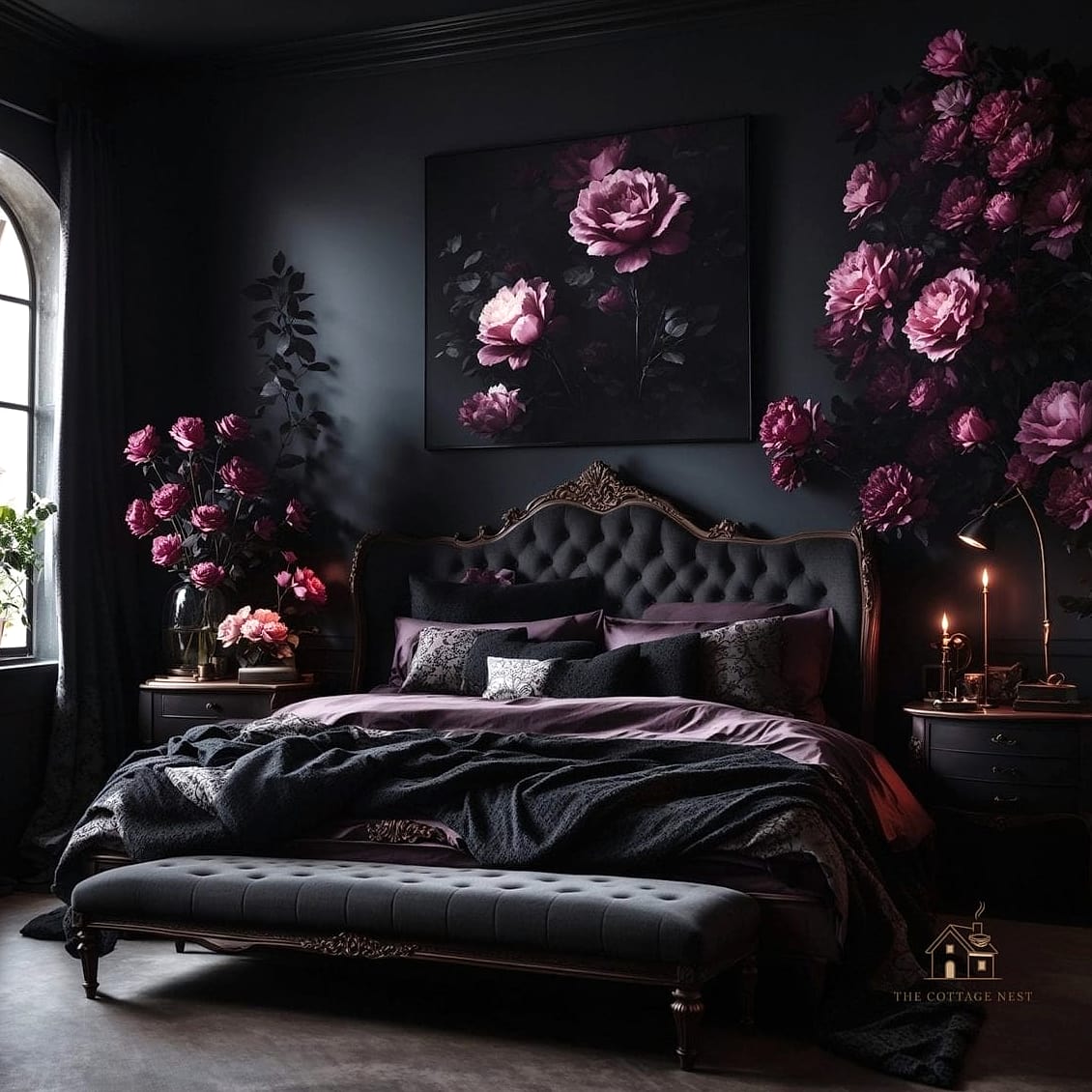 25 Dreamy Pony Wall Shower Ideas to Try This Season 5 Moody Dark Tile Statement Wall