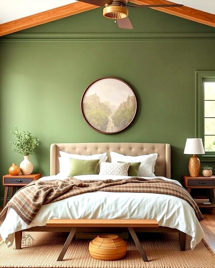 Moss Green and Rust