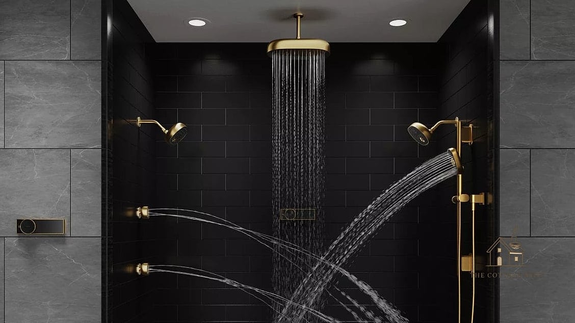 25 Brilliant Zero Entry Shower Ideas to Copy Right Now 15 Multiple Shower Heads for a Spa Feel