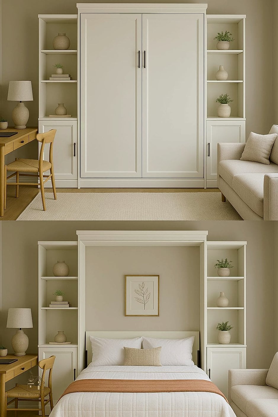 25 Creative Small Guest Bedroom Ideas That Will Inspire You 3 Murphy Beds for Multi-Purpose Rooms
