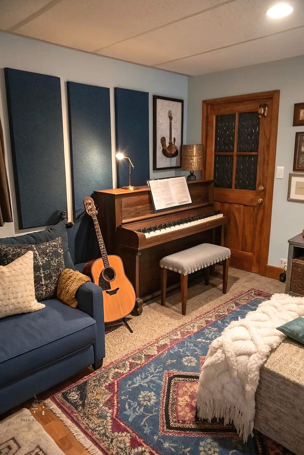 23 Creative Spare Bedroom Ideas That Will Inspire You 15 A Music Room for Instruments and Practice