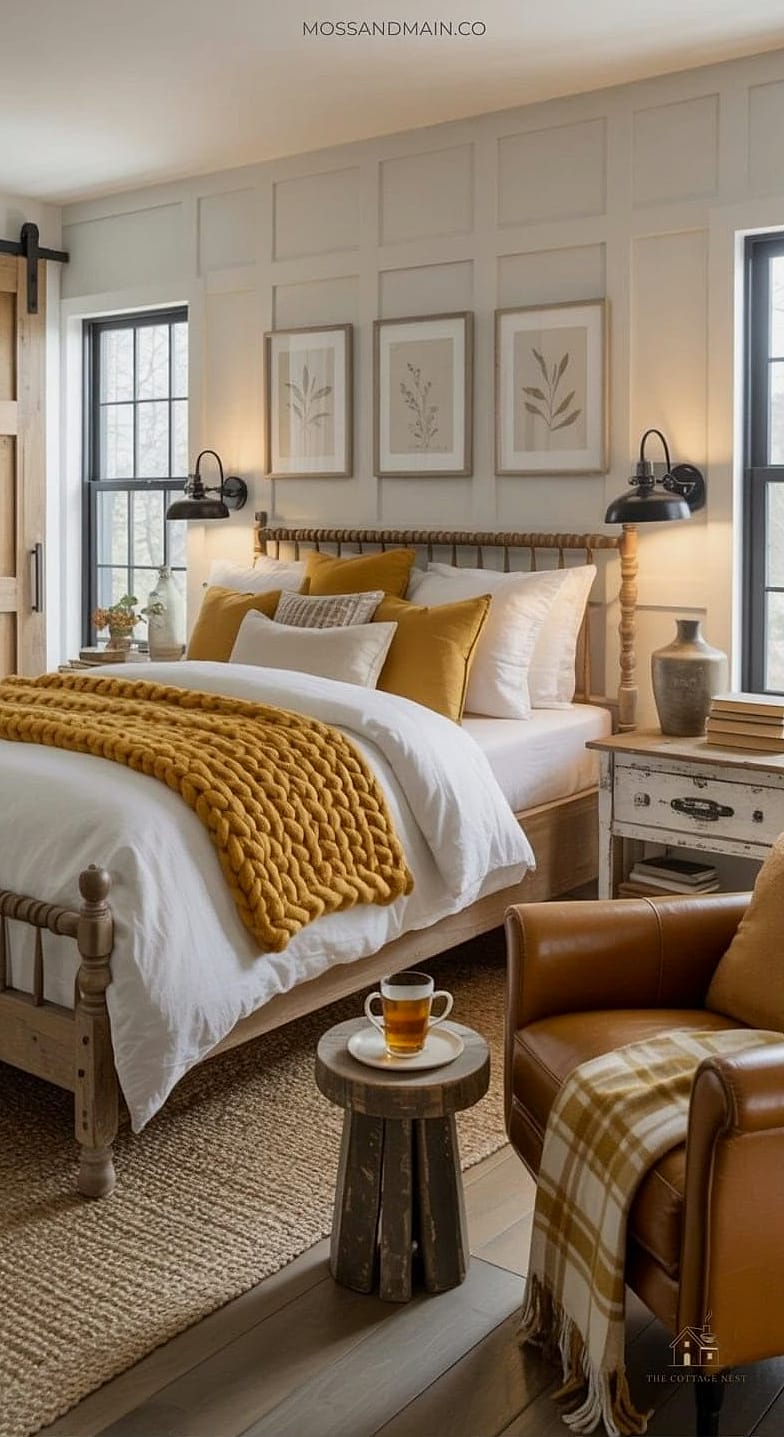 20 Dreamy Western Bedroom Ideas to Try This Season 18 Mustard Yellow Accent Pieces