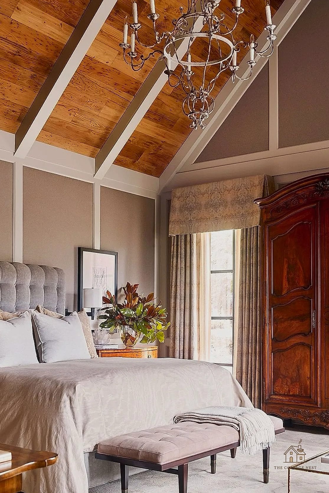 Natural Wood Furniture with a Worn Finish