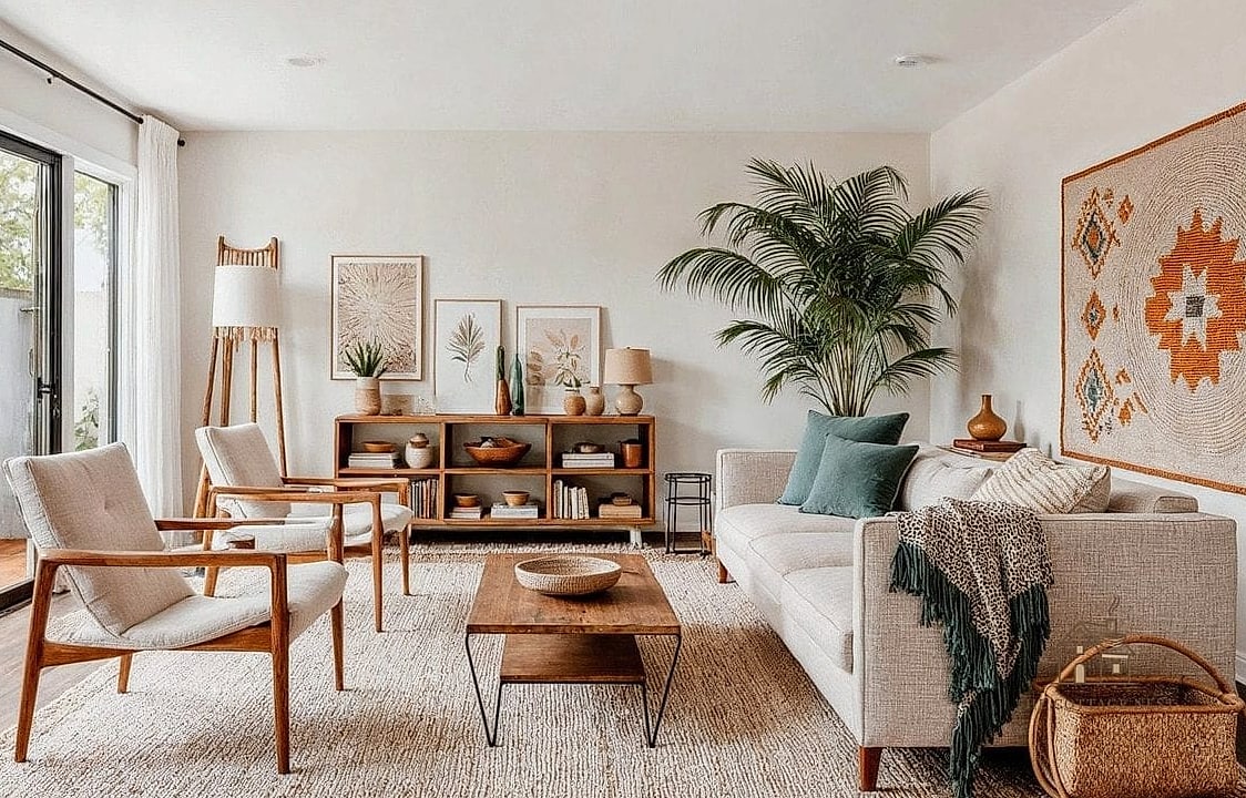 15 Stunning Modern Boho Bedroom Ideas You'll Absolutely Love 6 Natural Wood Furniture with Rounded Edges