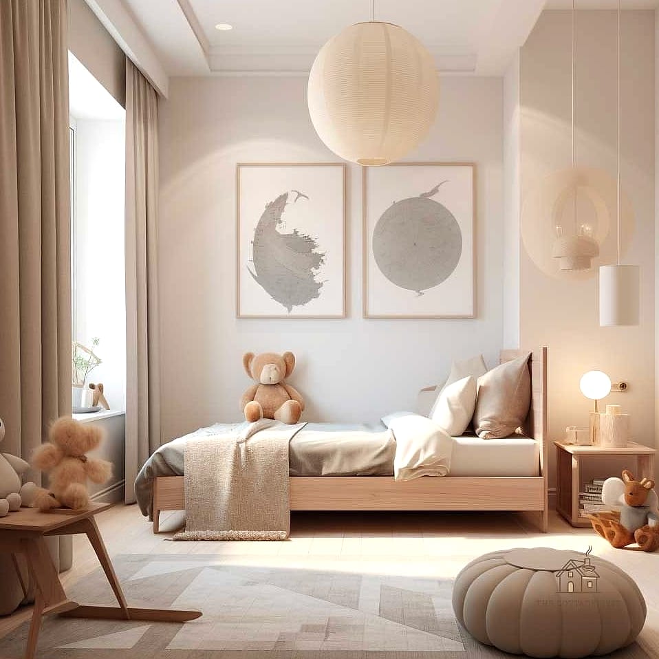 15 Gorgeous Kids Bedroom Decor Ideas That Are Totally Doable 7 A Neutral Base With Colorful Accents
