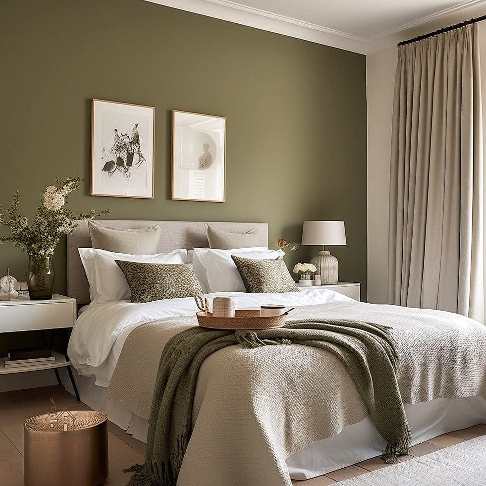 Olive Green and Camel