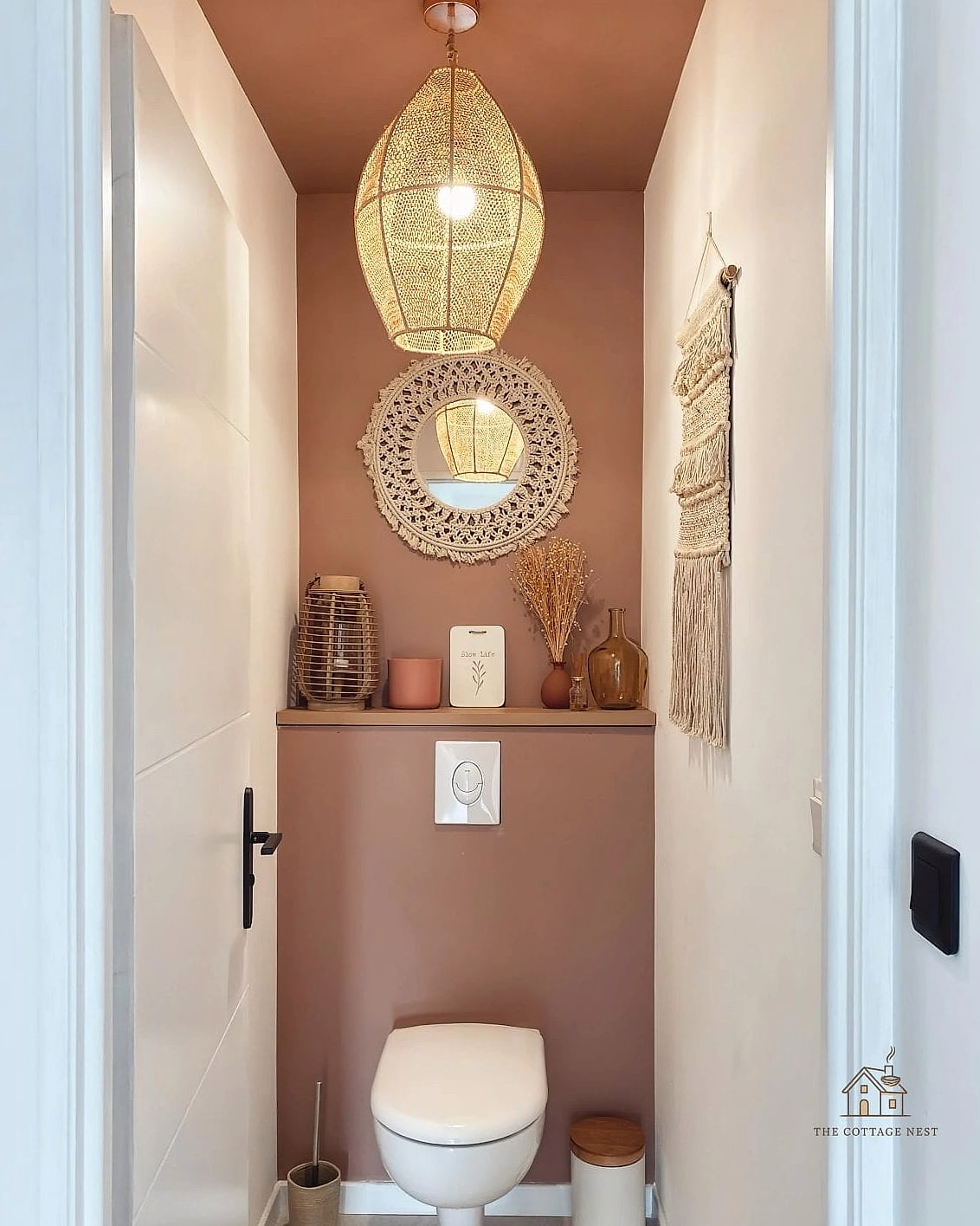 35 Chic Back Of Toilet Decor Ideas for a Beautiful Home 16 Open Cubby Storage