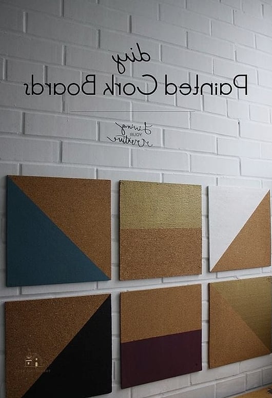 35 Stunning Cork Board Ideas For Bedroom You'll Absolutely Love 5 Painted Cork Board Frame