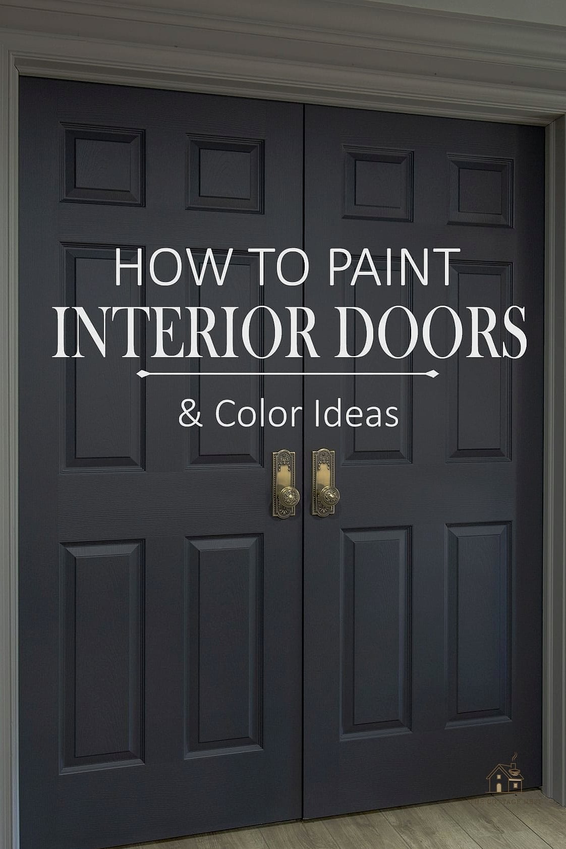 27 Cozy Door Painting Ideas Bedroom Worth Pinning 20 Painted Door with Brass Numbers or Initials