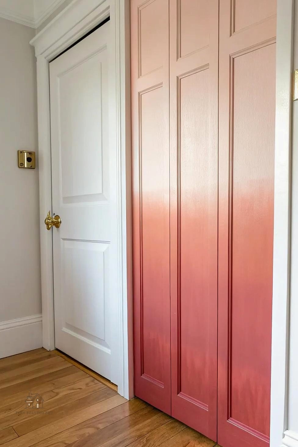 27 Cozy Door Painting Ideas Bedroom Worth Pinning 25 Painted Door with Ombre Wood Stain
