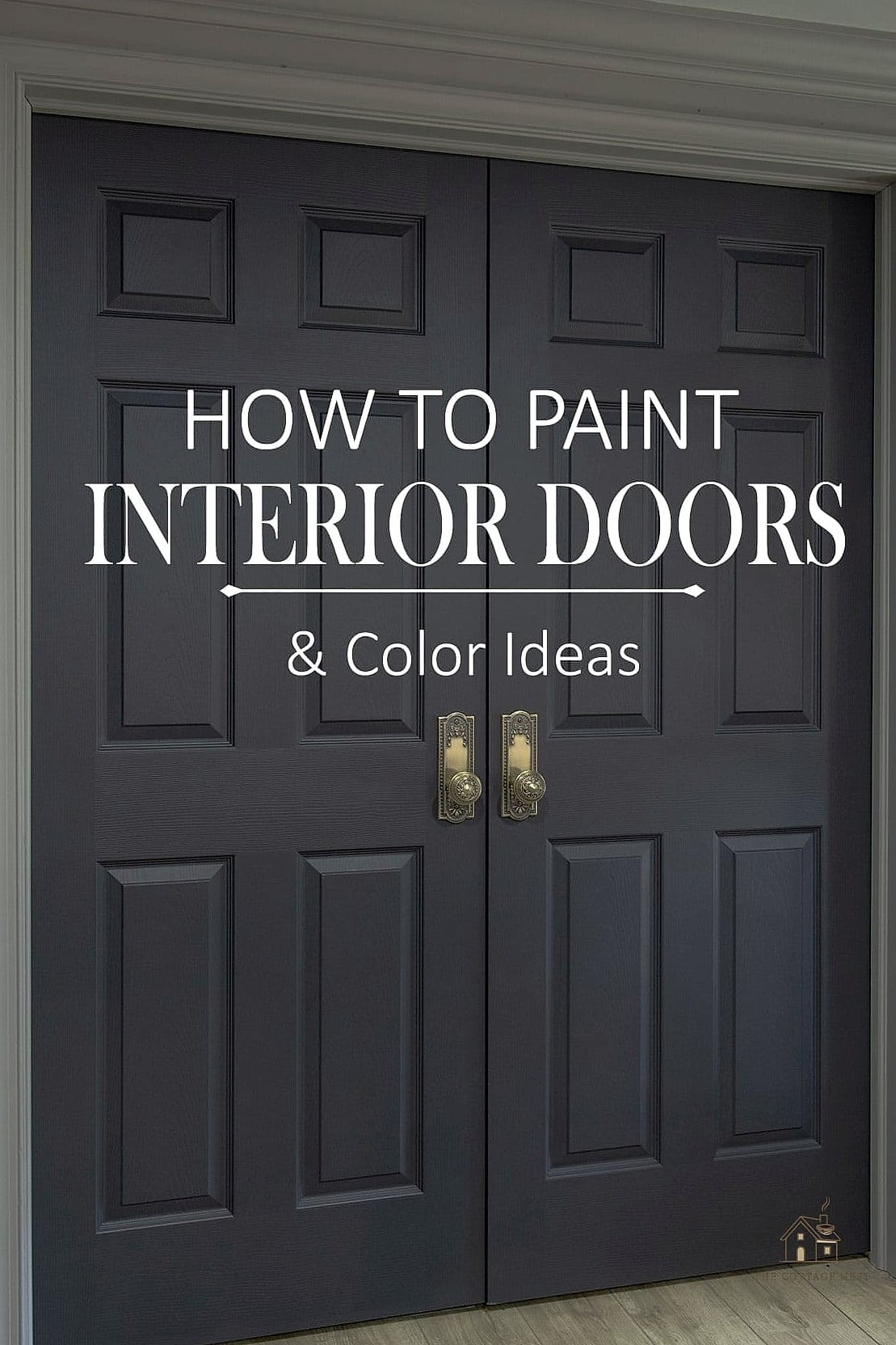 27 Cozy Door Painting Ideas Bedroom Worth Pinning 27 Painted Door with Brass Kick Plate Detail