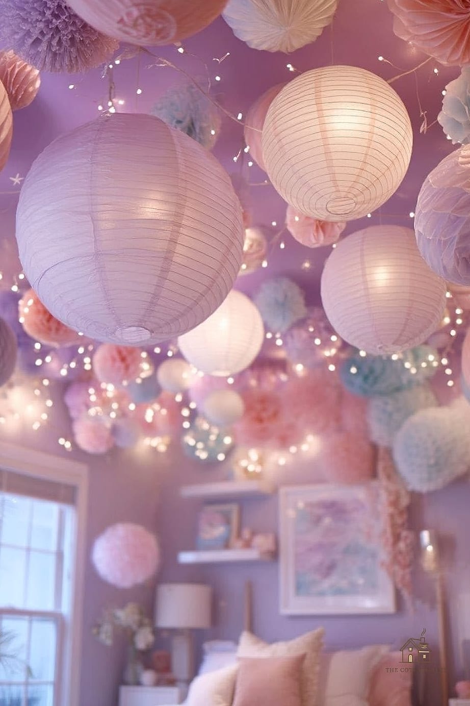40 Dreamy Bedroom Lighting Ideas to Try This Season 14 Paper Lantern Pendant