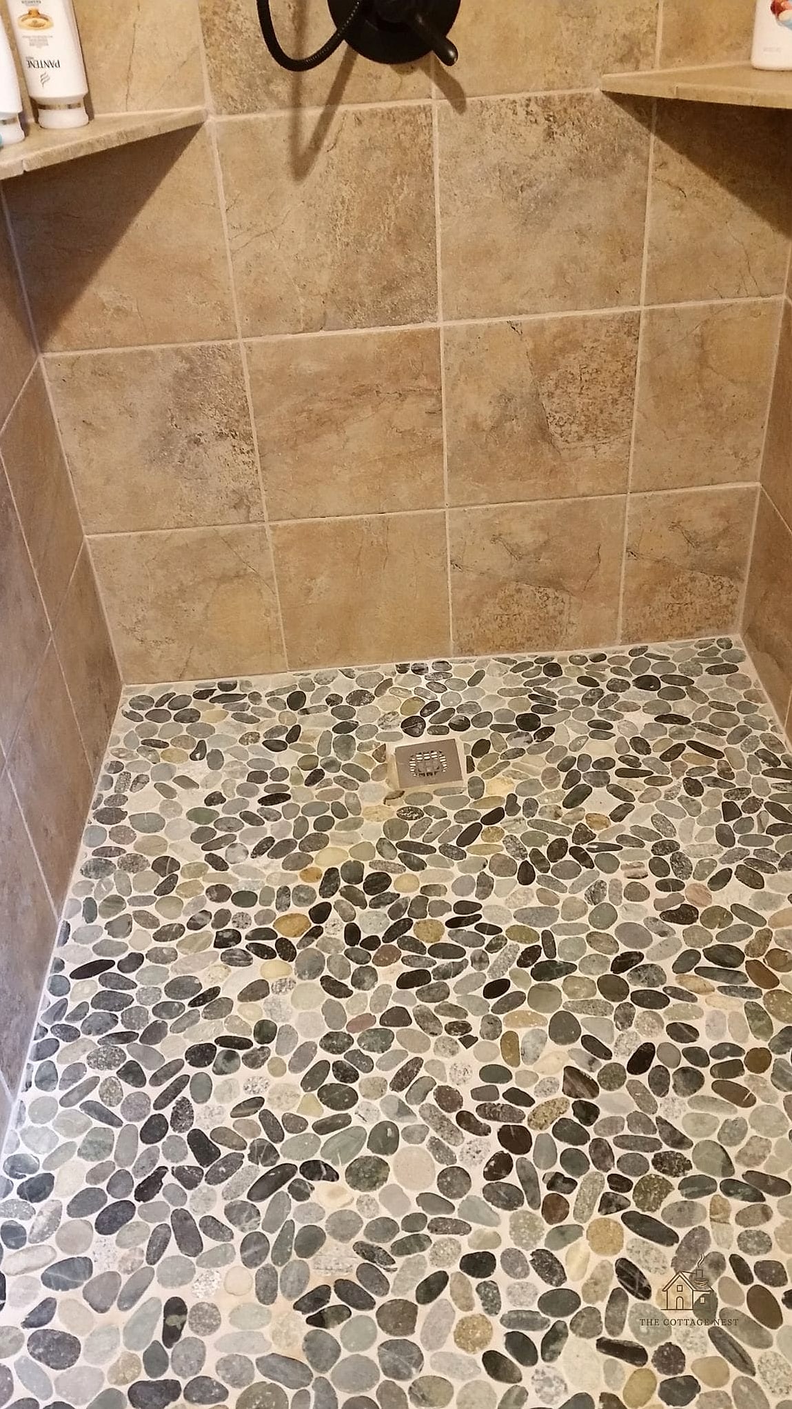 26 Gorgeous Stone Shower Ideas That Are Totally Doable 3 Pebble Tile Shower Floor